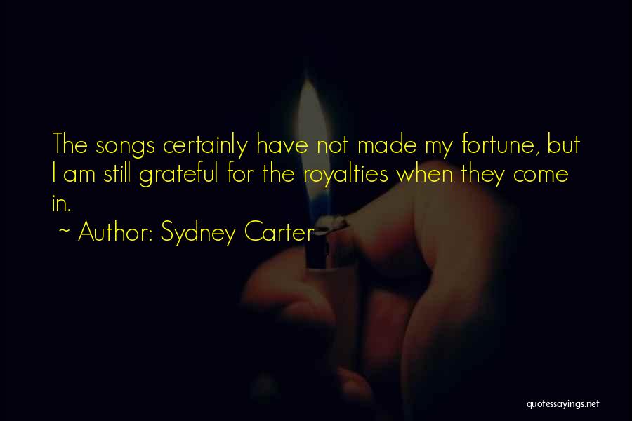 Carter Quotes By Sydney Carter