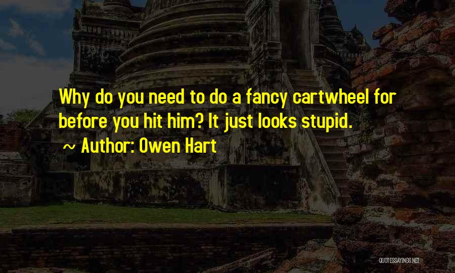 Cartwheel Quotes By Owen Hart