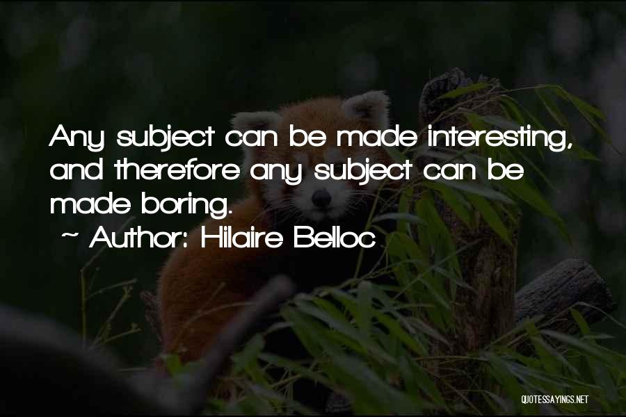 Case Wed Quotes By Hilaire Belloc