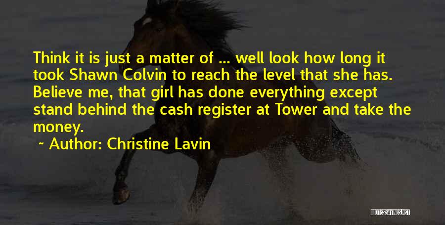 Cash Register Quotes By Christine Lavin