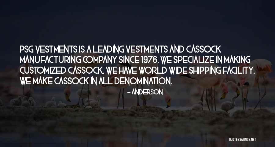 Cassock Quotes By Anderson Cassock Quotes By Anderson