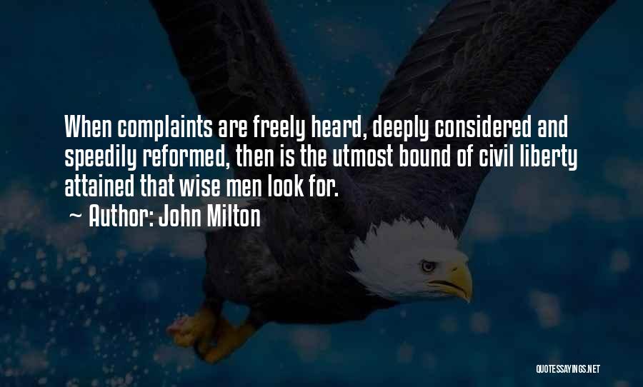 Casterline Law Quotes By John Milton
