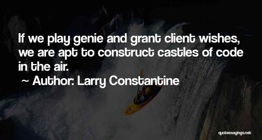 Castles In The Air Quotes By Larry Constantine