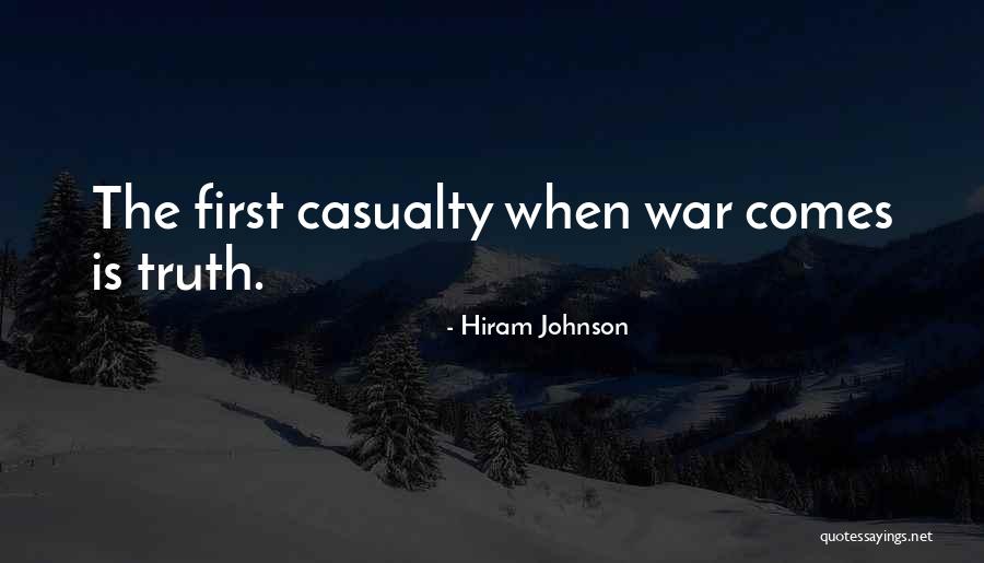 Casualty Quotes By Hiram Johnson