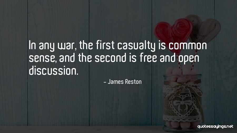 Casualty Quotes By James Reston