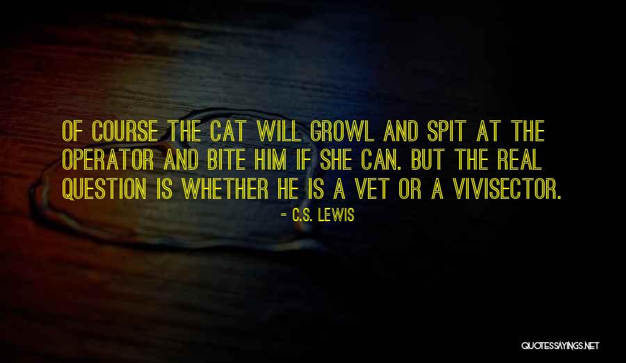 Cat Bite Quotes By C.S. Lewis