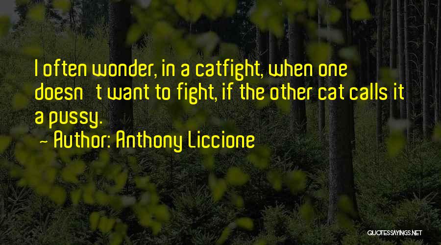 Cat Calls Quotes By Anthony Liccione