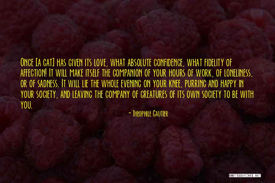 Cat Companion Quotes By Theophile Gautier Cat Companion Quotes By Theophile Gautier