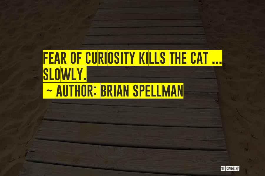 Cat Curiosity Quotes By Brian Spellman