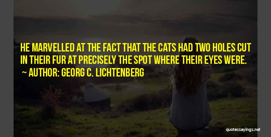 Cat Fur Quotes By Georg C. Lichtenberg