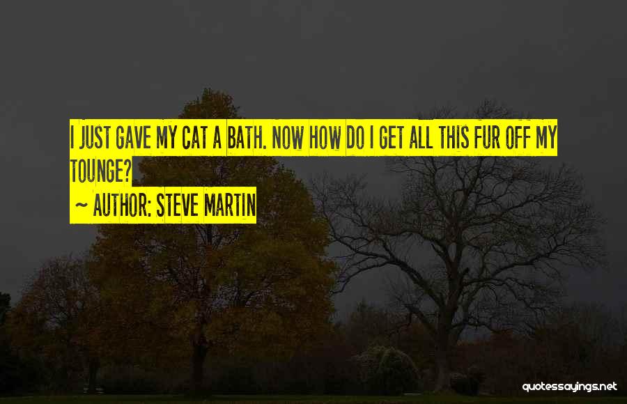 Cat Fur Quotes By Steve Martin