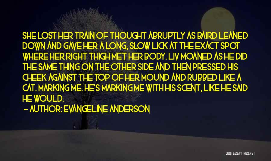 Cat Lick Quotes By Evangeline Anderson