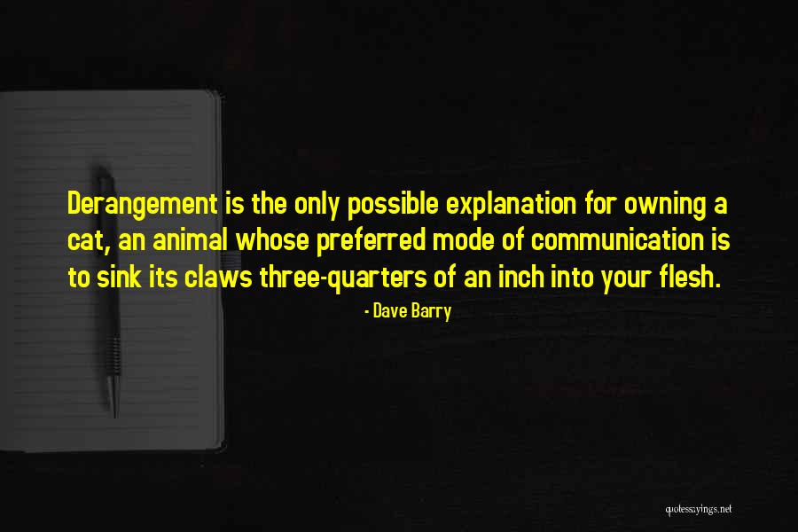 Cat Owning Quotes By Dave Barry