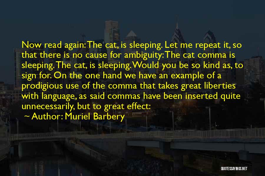 Cat Sleeping Quotes By Muriel Barbery