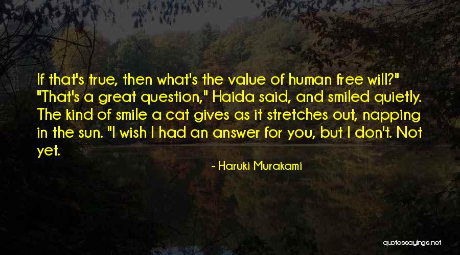 Cat Smile Quotes By Haruki Murakami Cat Smile Quotes By Haruki Murakami