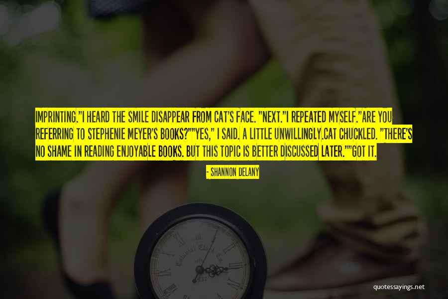 Cat Smile Quotes By Shannon Delany Cat Smile Quotes By Shannon Delany
