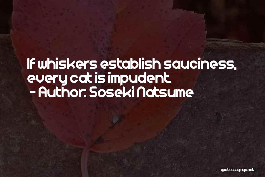 Cat Whiskers Quotes By Soseki Natsume