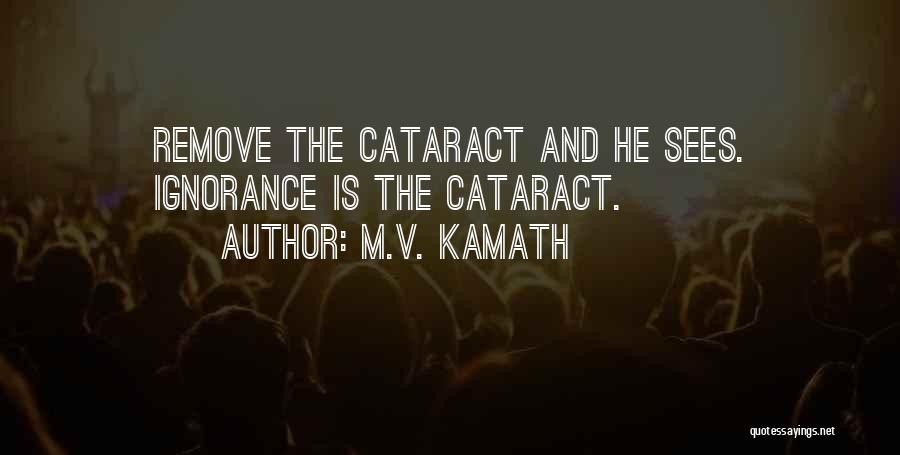 Cataract Quotes By M.V. Kamath