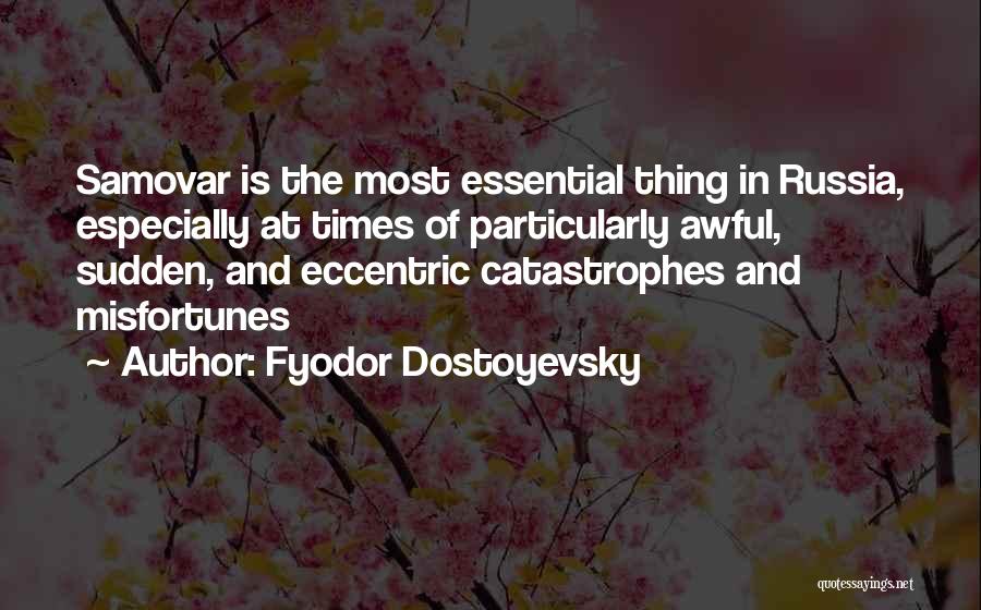 Catastrophes Quotes By Fyodor Dostoyevsky