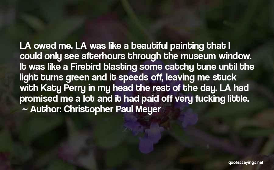 Catchy Quotes By Christopher Paul Meyer