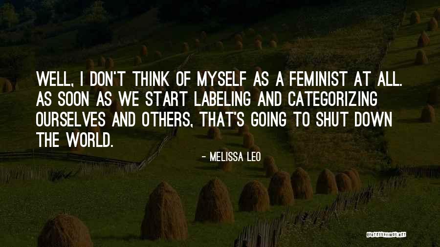 Categorizing Quotes By Melissa Leo