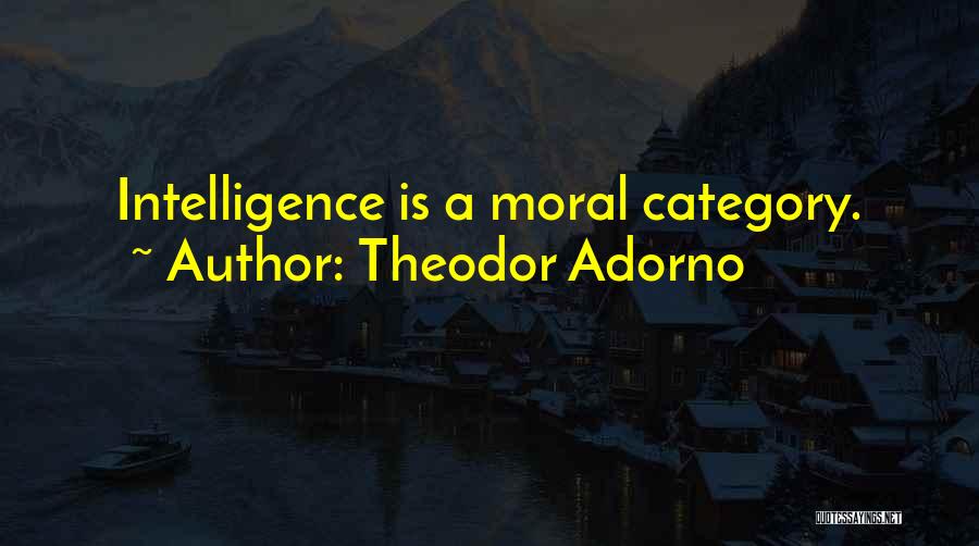 Category Quotes By Theodor Adorno