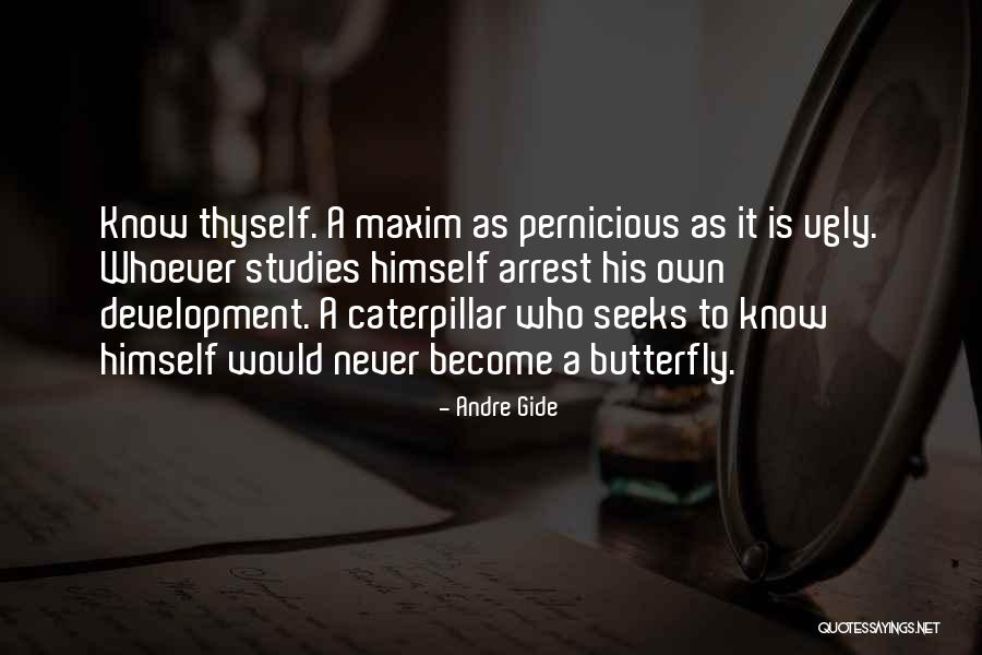 Caterpillar To Butterfly Quotes By Andre Gide Caterpillar To Butterfly Quotes By Andre Gide
