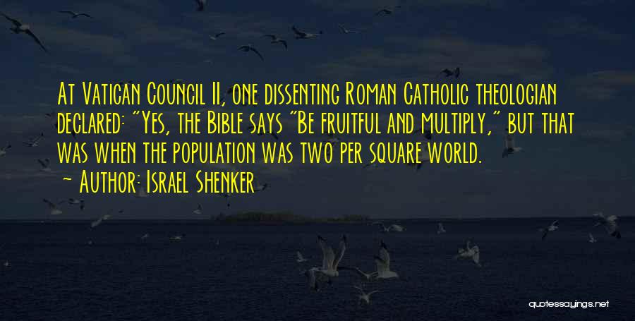 Catholic Bible Quotes By Israel Shenker