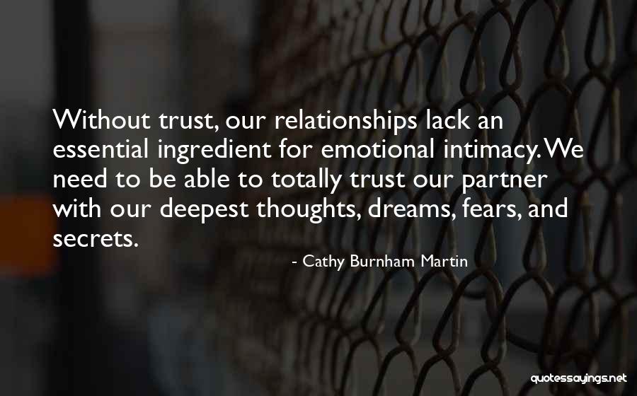 Cathy Burnham Martin Quotes 994909