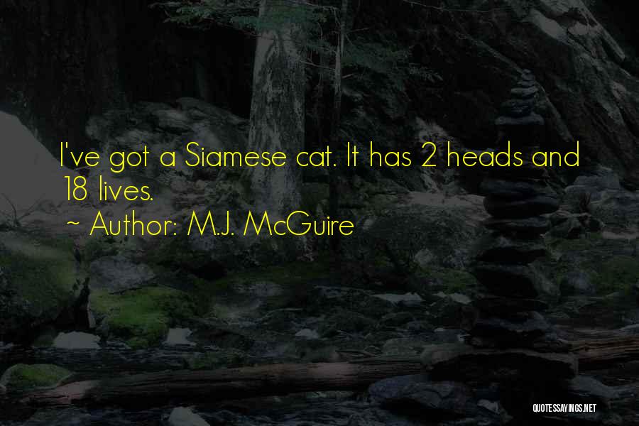 Cats 9 Lives Quotes By M.J. McGuire