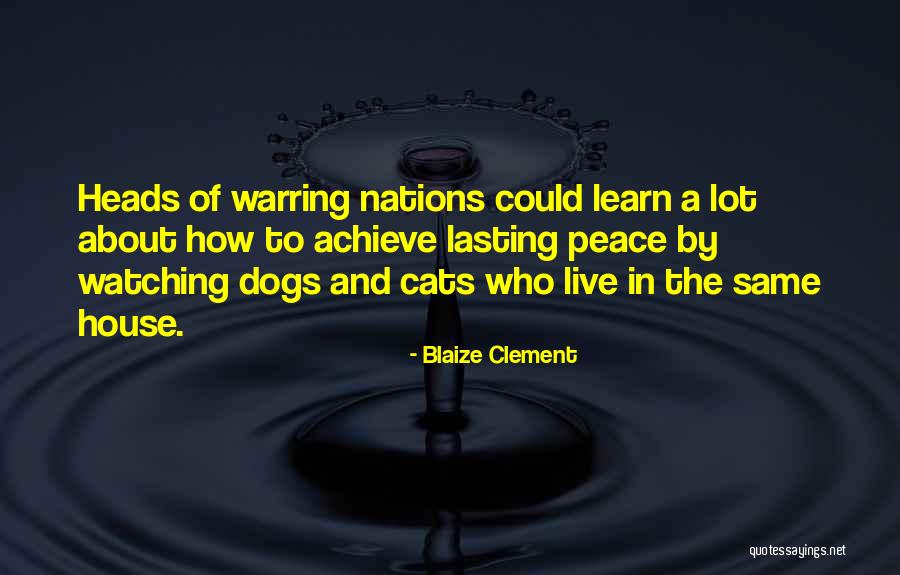 Cats And Dogs Quotes By Blaize Clement Cats And Dogs Quotes By Blaize Clement