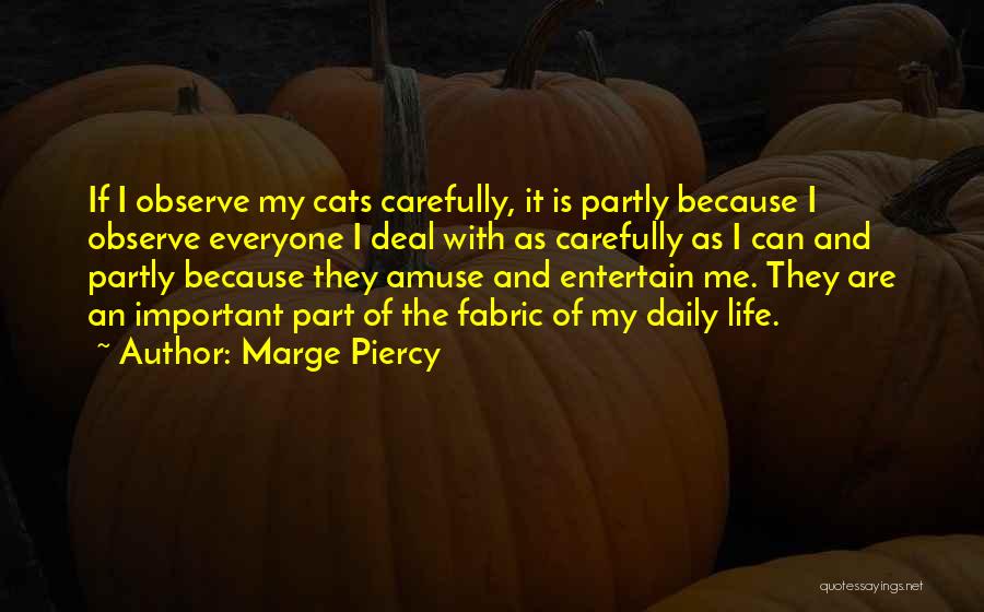 Cats And Life Quotes By Marge Piercy