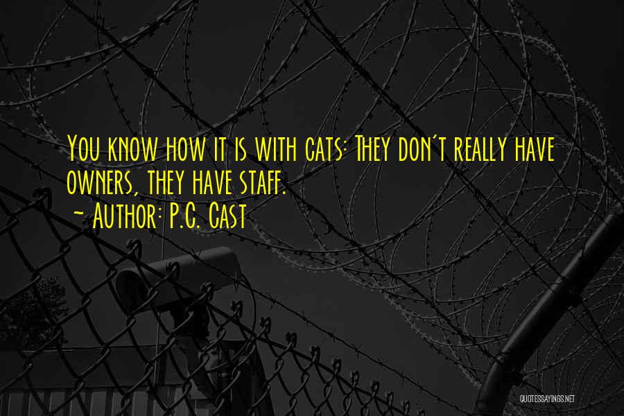 Cats And Their Owners Quotes By P.C. Cast