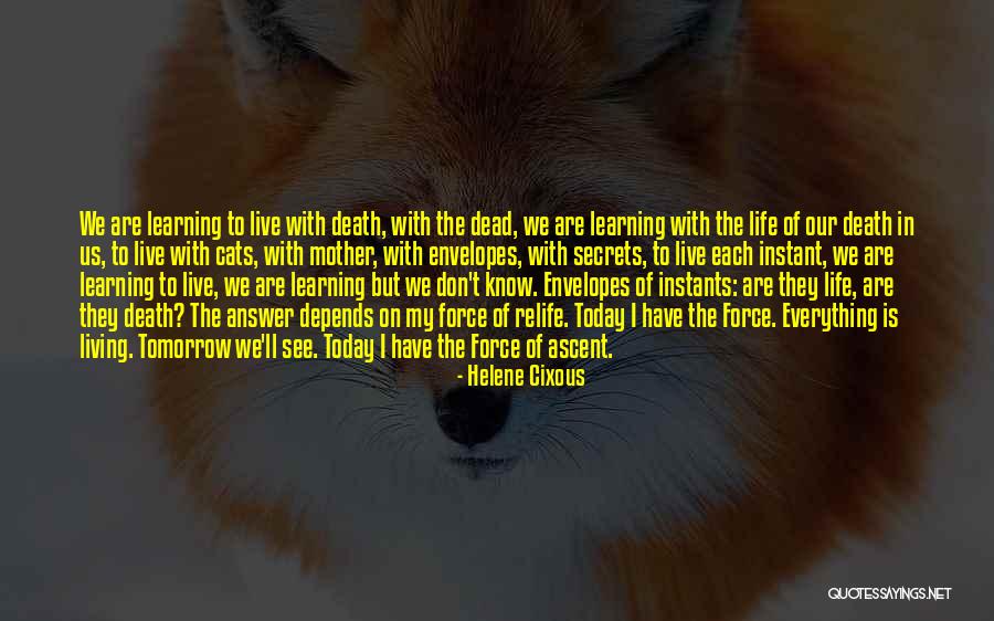 Cats Death Quotes By Helene Cixous