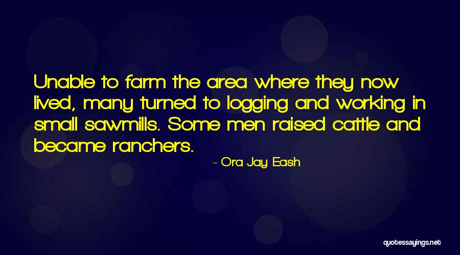 Cattle Farm Quotes By Ora Jay Eash Cattle Farm Quotes By Ora Jay Eash