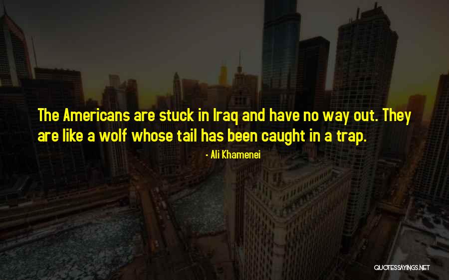 Caught In A Trap Quotes By Ali Khamenei