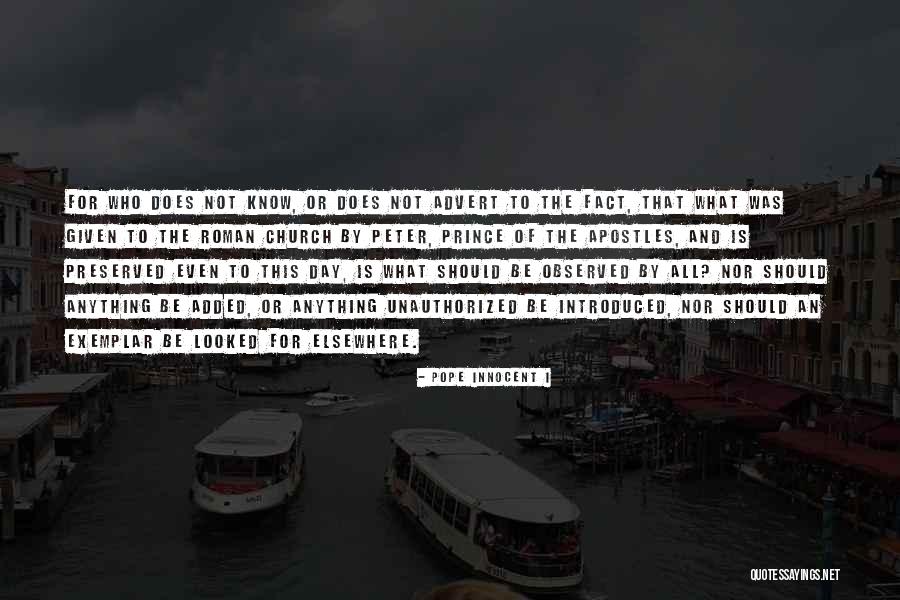 Caulders Quotes By Pope Innocent I Caulders Quotes By Pope Innocent I