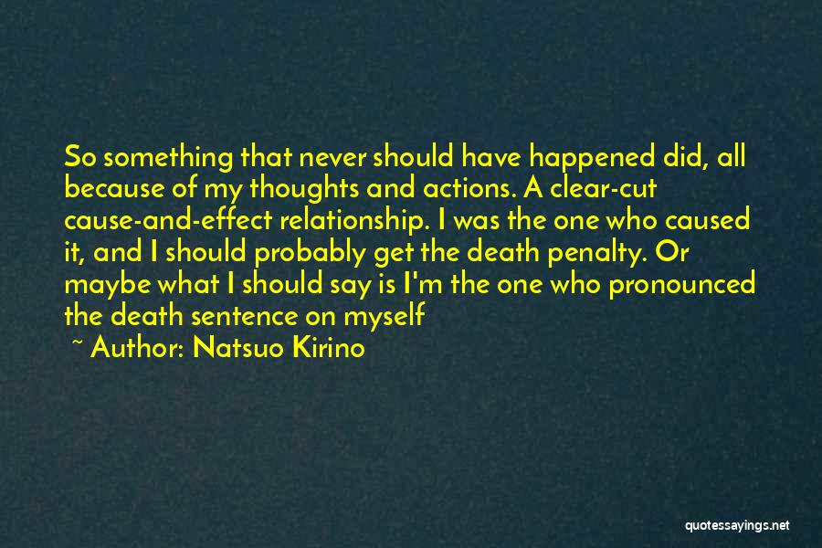 Cause Of Death Quotes By Natsuo Kirino