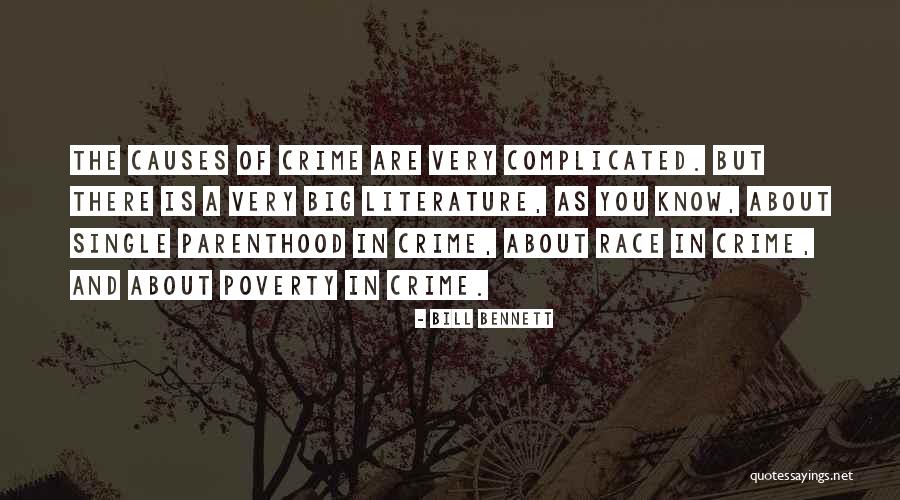 Causes Of Crime Quotes By Bill Bennett