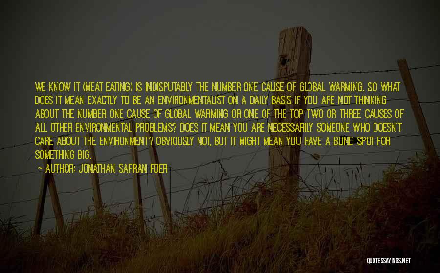 Causes Of Global Warming Quotes By Jonathan Safran Foer