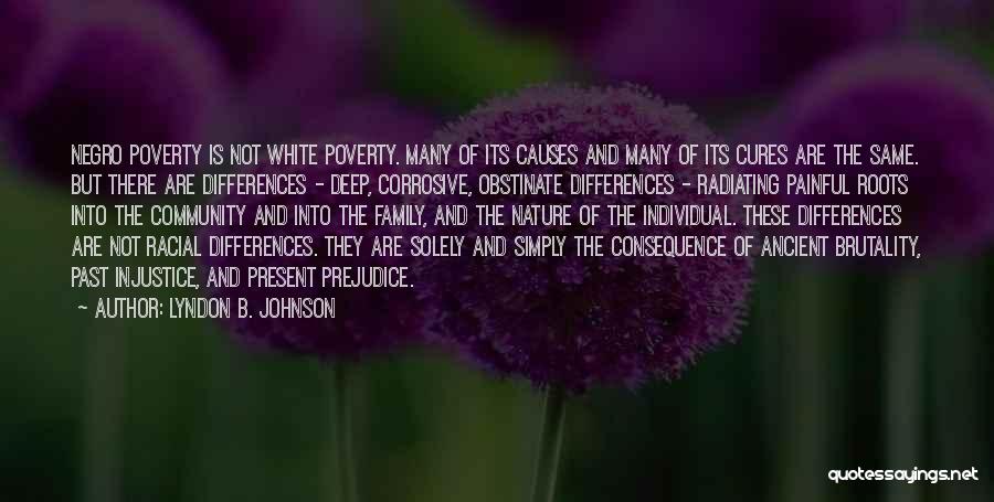 Causes Of Poverty Quotes By Lyndon B. Johnson