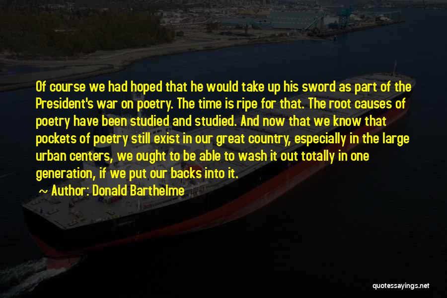 Causes Of War Quotes By Donald Barthelme