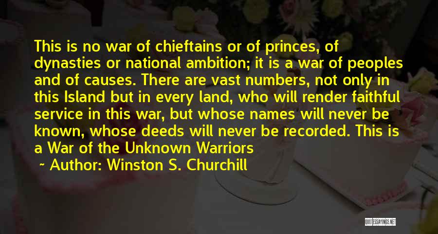 Causes Of World War 2 Quotes By Winston S. Churchill
