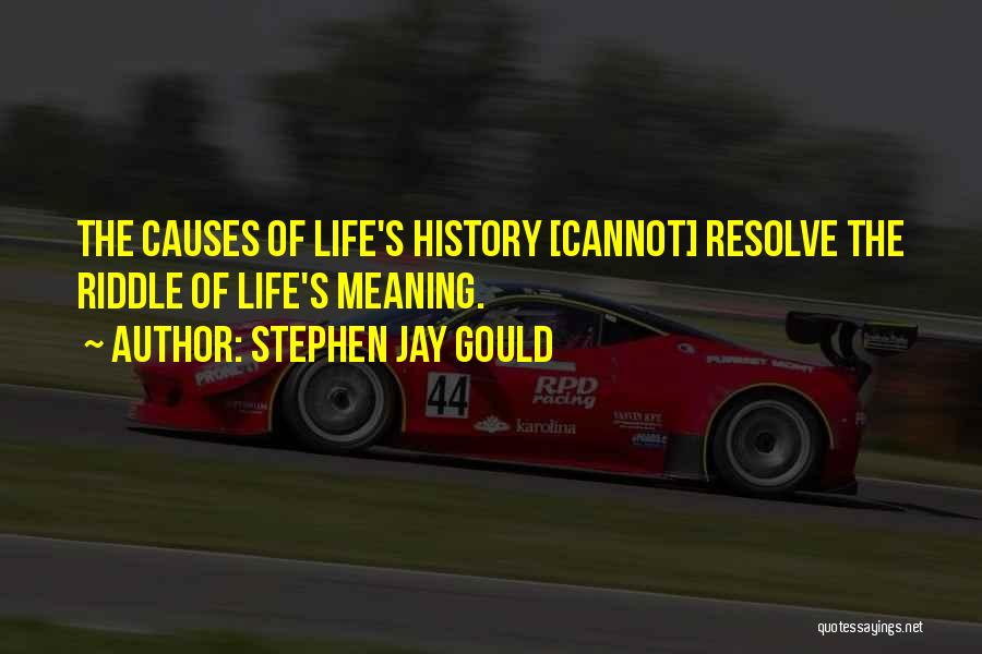 Causes Quotes By Stephen Jay Gould