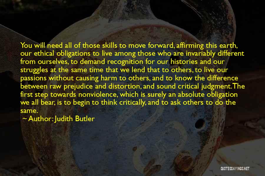 Causing Harm To Others Quotes By Judith Butler