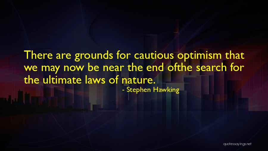 Cautious Optimism Quotes By Stephen Hawking