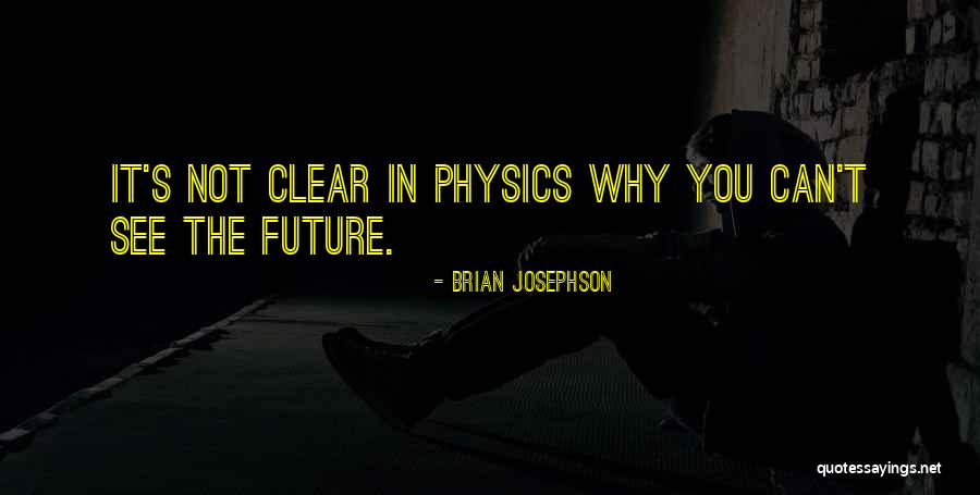 Cauza Ametelilor Quotes By Brian Josephson