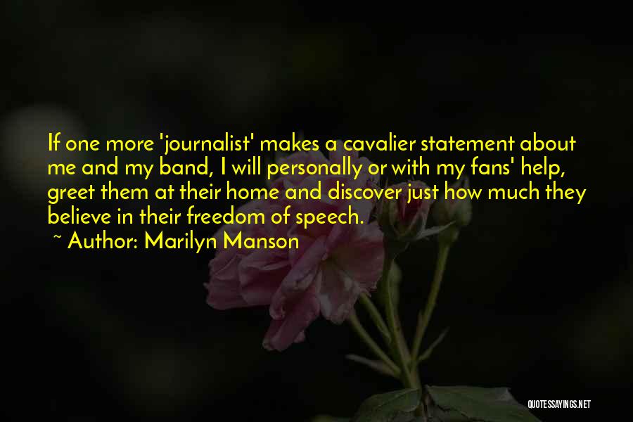 Cavalier Quotes By Marilyn Manson