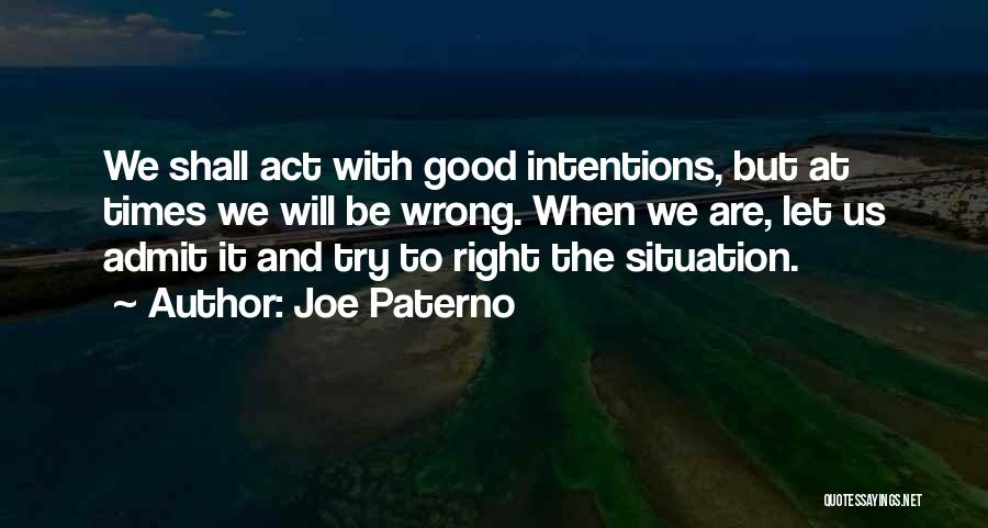 Cbd Books Quotes By Joe Paterno