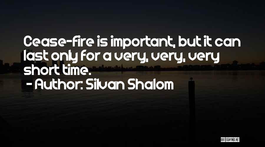 Cease Fire Quotes By Silvan Shalom
